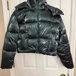 Women's Hunters Green Puffer Jacket